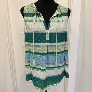 Collective Concepts - Tie Neck Sleeveless Blouse